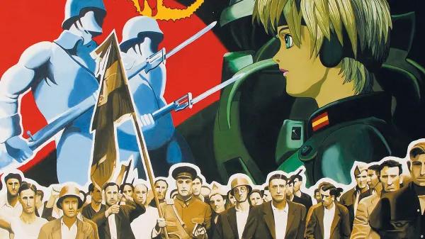 Óscar Seco.  La Defensa de Madrid, 200x170 cm, acrílico sobre tela (2006).