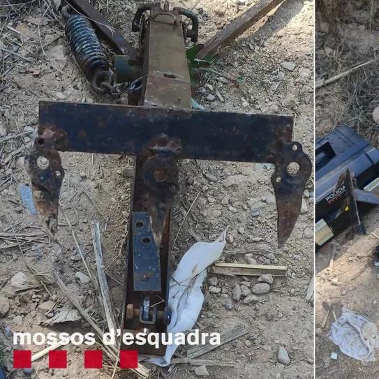 Los Mossos d’Esquadra detectan trampas con armas para proteger cultivos ilegales de cannabis