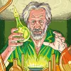 Alexander Shulgin, “Sasha”. Ilustración de Cristóbal Fortúnez