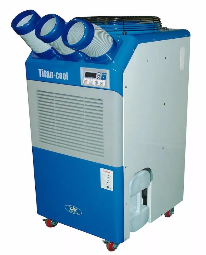 Acondicionador industrial portátil de 9kW de potencia