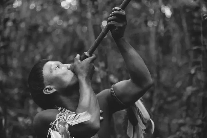 "El abrazo de la serpiente" (Ciro Guerra, Colombia, 2015) es el mejor film de ficción realizado sobre los indígenas del Amazonas y el secreto de sus plantas visionarias.