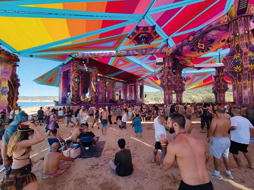 El templo del baile del Boom Festival 2022.
