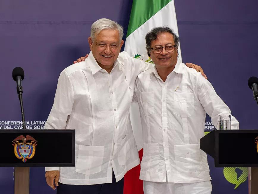 El presidente de México se suma al discurso de cambio de política de drogas de Colombia.