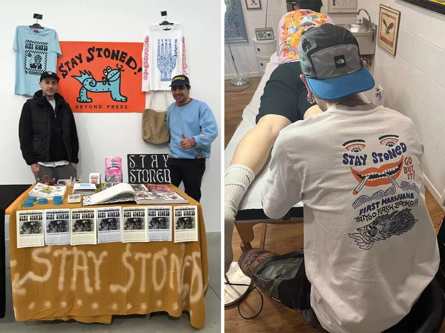 Sem Boy y Gilberto C., autores de Stay Stoned y comisarios invitados de la muestra del Hash Marihuana & Hemp Museum de Ámsterdam.