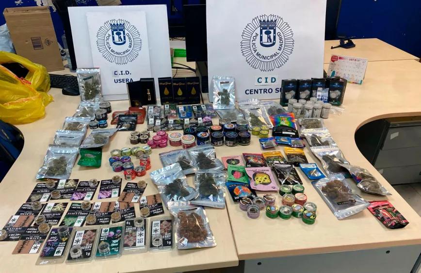 La Policía de Madrid encontró dos máquinas expendedoras que vendían cannabis