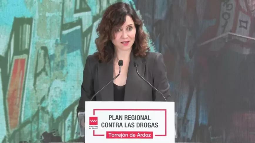 Ayuso presenta en Torrejón el Plan Regional contra las Drogas