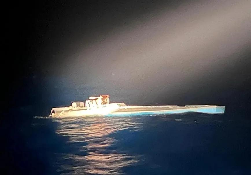 El semisumergible interceptado con 1,7 toneladas de cocaína