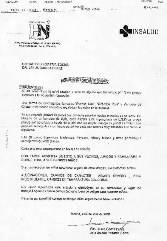 Informe falsificado