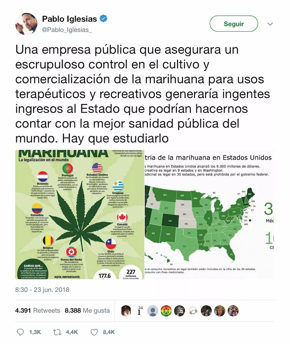 Twit Pablo Iglesias