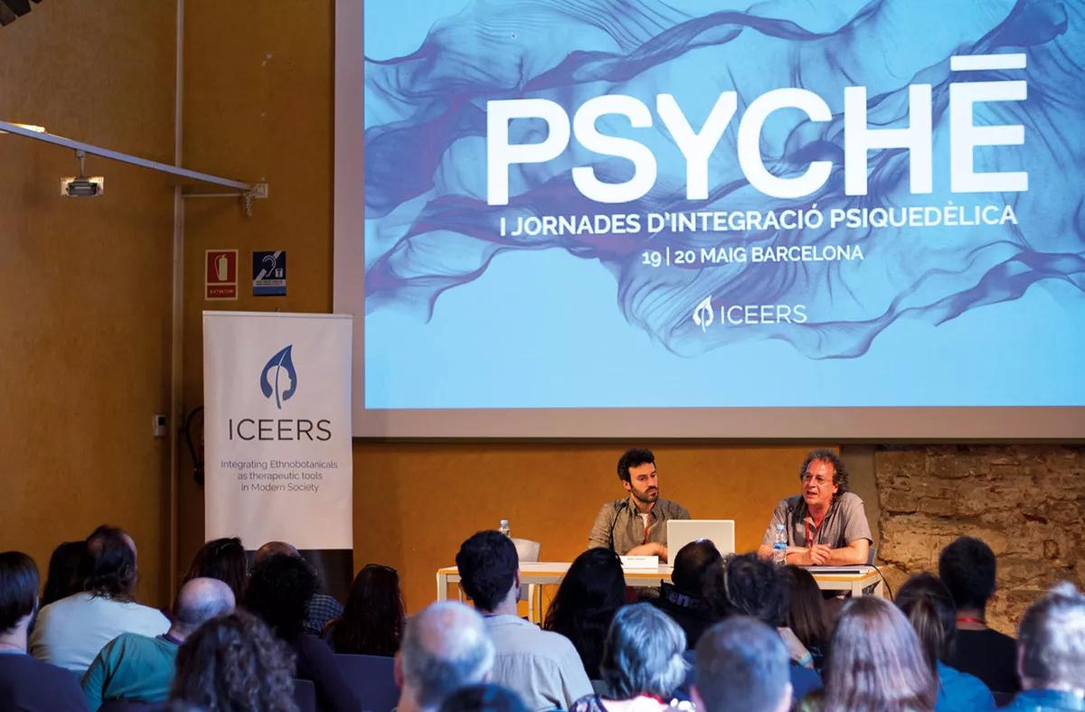José Carlos Bouso, director de proyectos científicos de la Fundación Iceers, durante las jornadas de integración psiquedélica Psyché, Barcelona 2017.