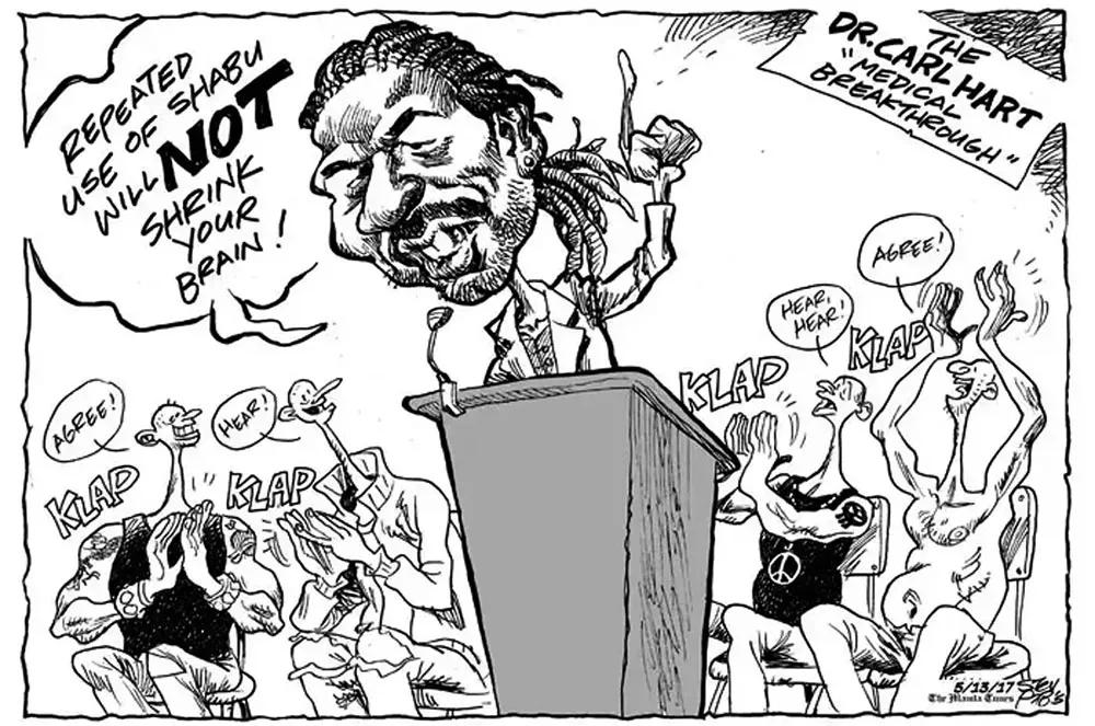 Esta viñeta de burla fue publicada en The Manila Times.