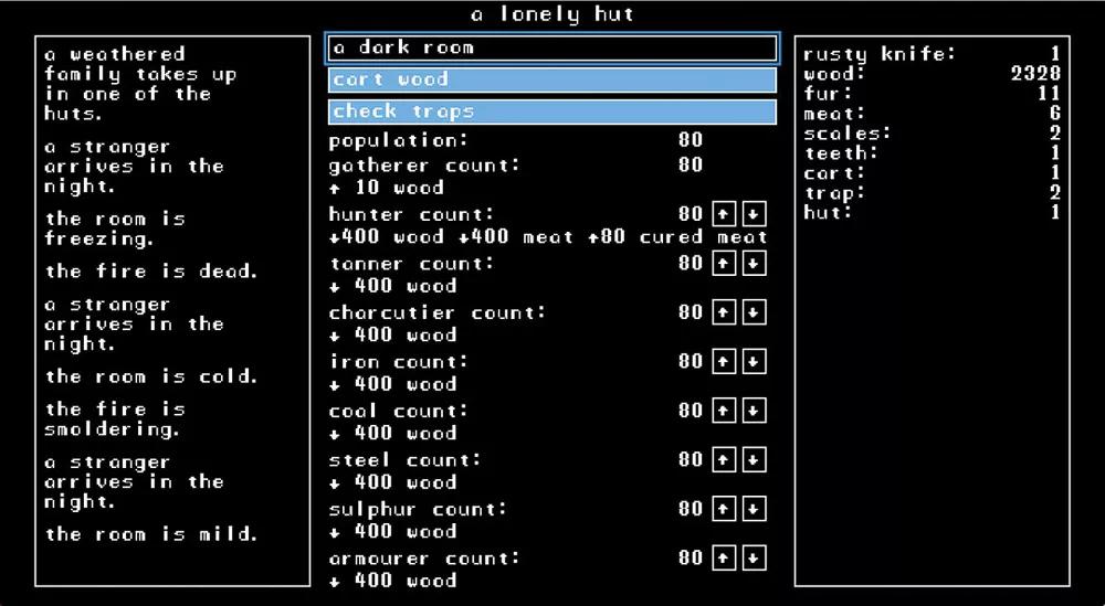 ‘A Dark Room’ (Doublespeak Games, 2013)
