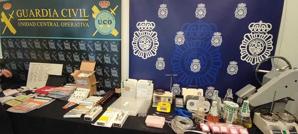 La policía desmantela una organización que producía anabolizantes ilegales