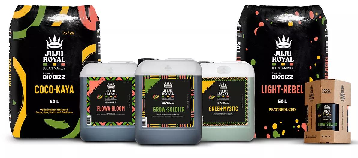 Biobizz y Juju Royal - Julian Marley lanzan una nueva gama de nutrientes y sustratos 100% orgánicos